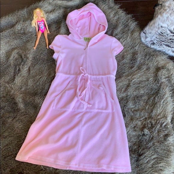Juicy Couture Other - Juicy Couture Pink Terry cloth Swim Coverup